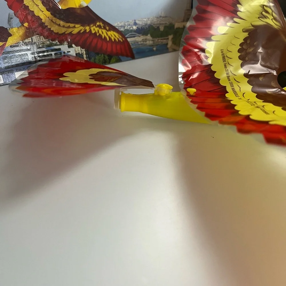 Tim Bird Vintage 1983 Flying Bird Toy - Red and Yellow